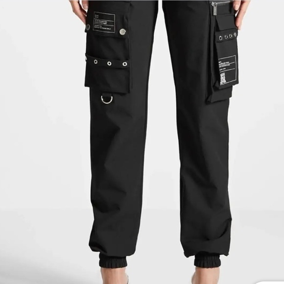 Maniere De Voir Black Cargo Joggers - Picture 2 of 5